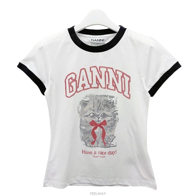GANNI �����丮 26SS ���� �ΰ� ����Ʈ ��ư ����Ƽ �����Ʈ ȭ��Ʈ A1050030 151�����丮 26SS ���� �ΰ� ����Ʈ ��ư ����Ƽ �����Ʈ ȭ