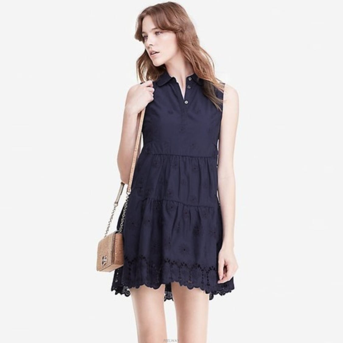 다이앤본퍼스텐버그(DVF) 아일렛 원피스 44