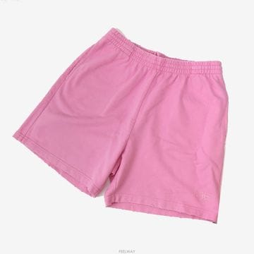 발렌시아가 코튼 반바지 핑크