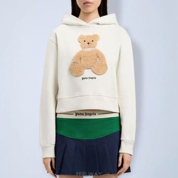 팜엔젤스 팜앤젤스 베어 아플리케 크롭 핏티드