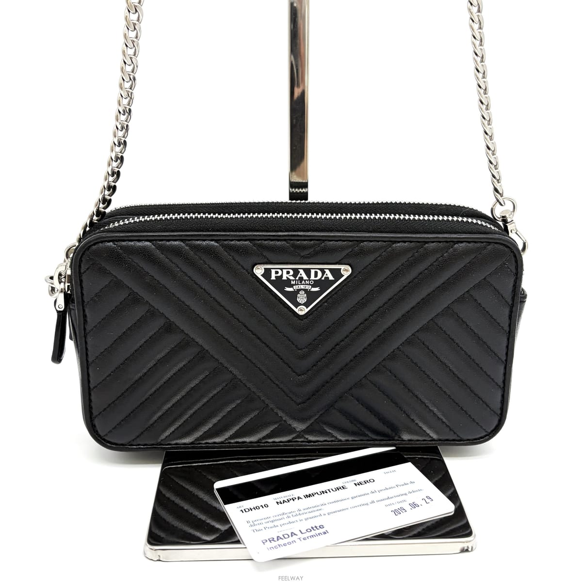 PRADA ����� ���̾�׷� ü�� ũ�ν��� ���� (1DH010)����� ���̾�׷� ü�� ũ�ν��� ���� (1DH010)