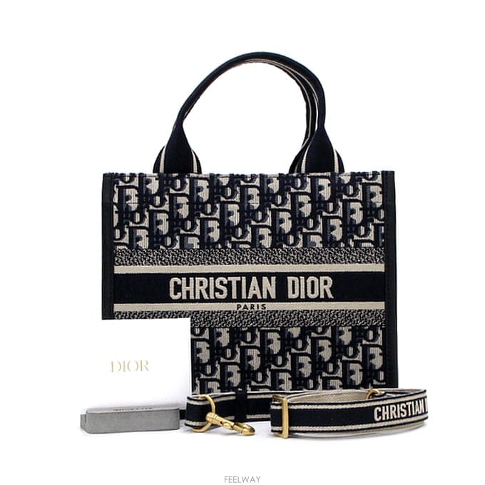 DIOR 북토트 스몰 그레이