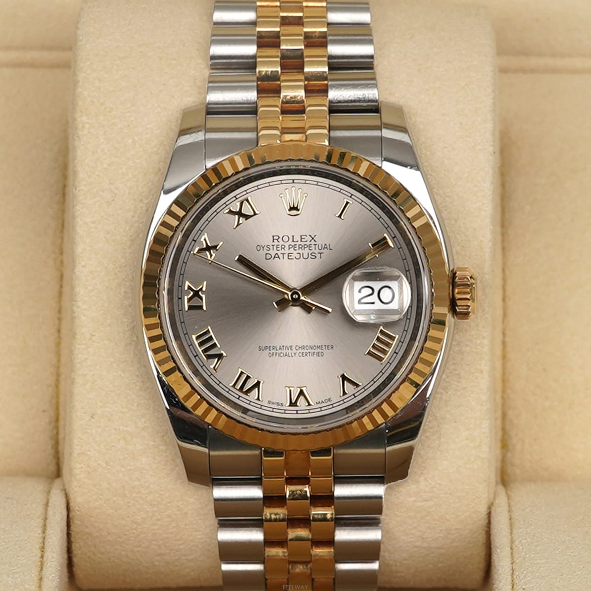 로렉스 데이저스트 샴페인 콤비 36mm