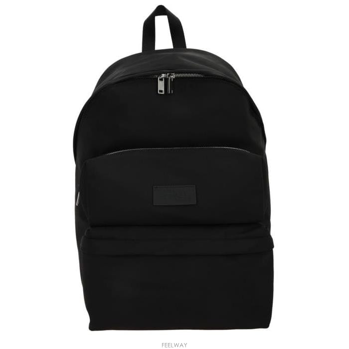 26 FW MM6 메종 마르지엘라 넘버 패치 지퍼 백팩 BLK SB5WA0006P8504