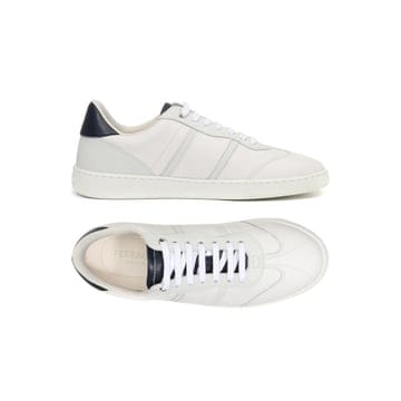 26FW ACHILLE 로고 스니커즈 화이트/네이비 0763468