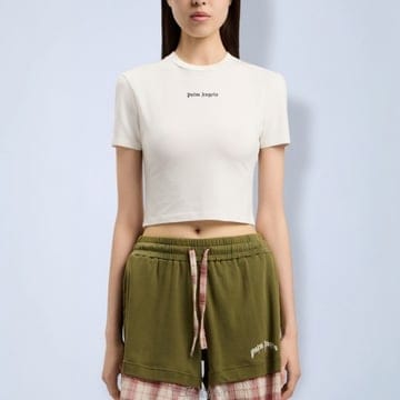 26 FW 팜엔젤스 클래식 로고 크롭 베이비 티셔츠 PWAA077S26JER0010310