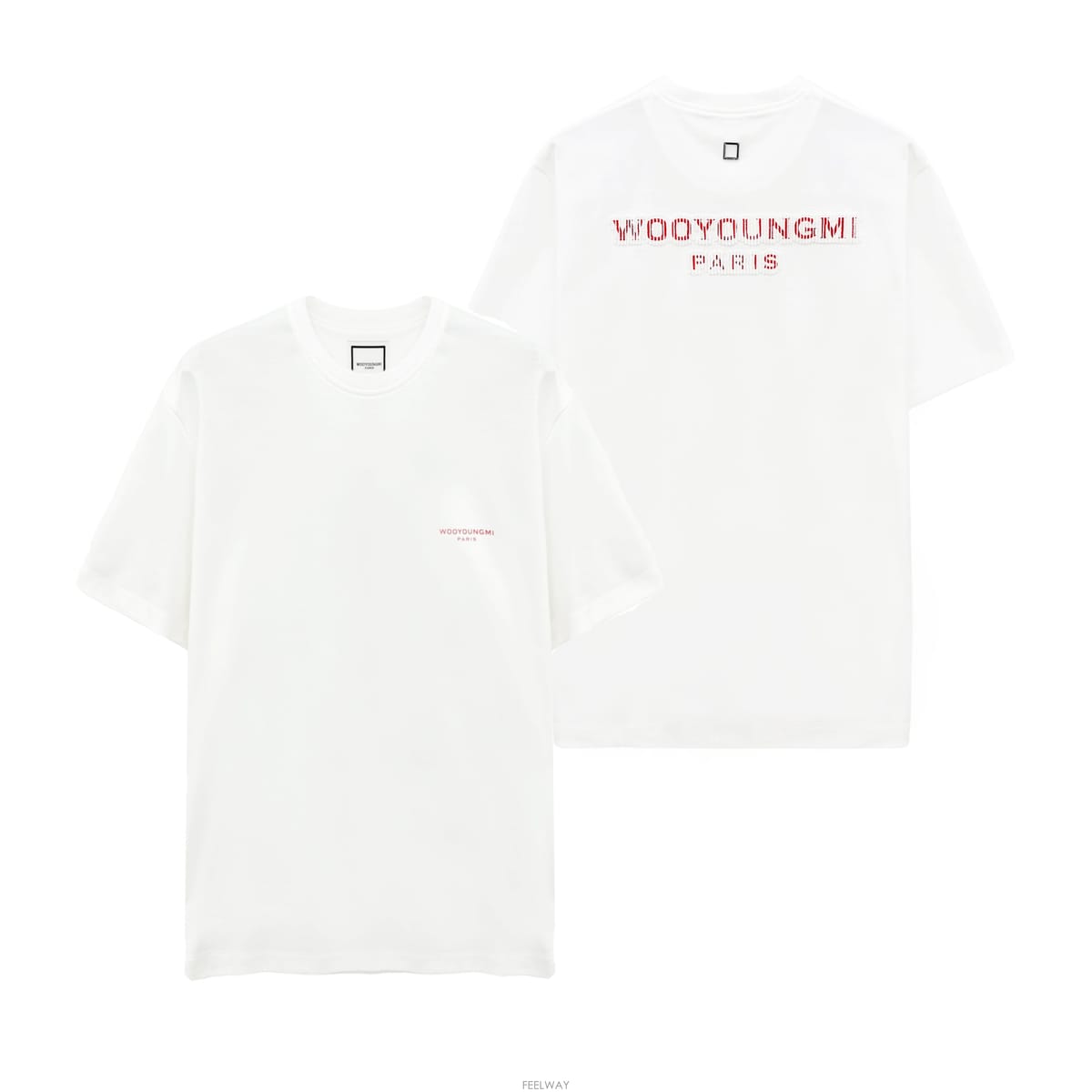 WOOYOUNGMI [�������] 26SS �쿵�� ����Ʈ �ڼ� ��ΰ� ���� Ƽ���� W261TS09714W[�������] 26SS �쿵�� ����Ʈ �ڼ� ��ΰ� ���� Ƽ���� 