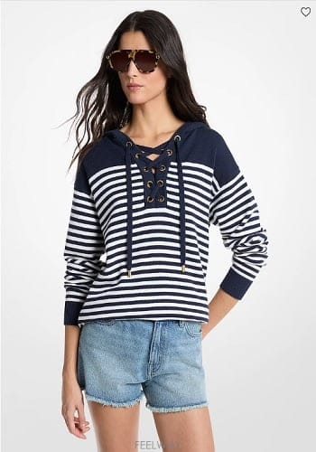 Michael Kors ����Ŭ �ھ  Striped Wool Lace-Up �ĵ帶��Ŭ �ھ  Striped Wool Lace-Up �ĵ�