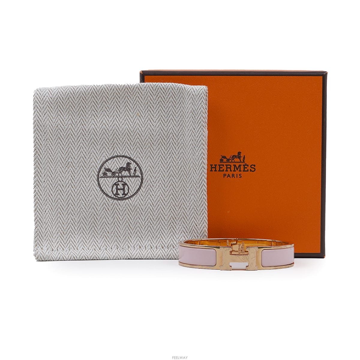 HERMES 클릭아슈 마롱 글라세 로즈 골드 PM