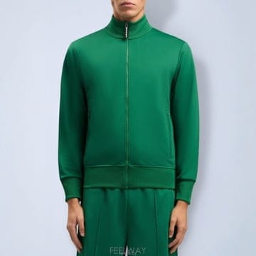 26 FW 팜엔젤스 커브드 로고 백 집업 트랙 자켓 그린 PMBD089S26FAB0015510