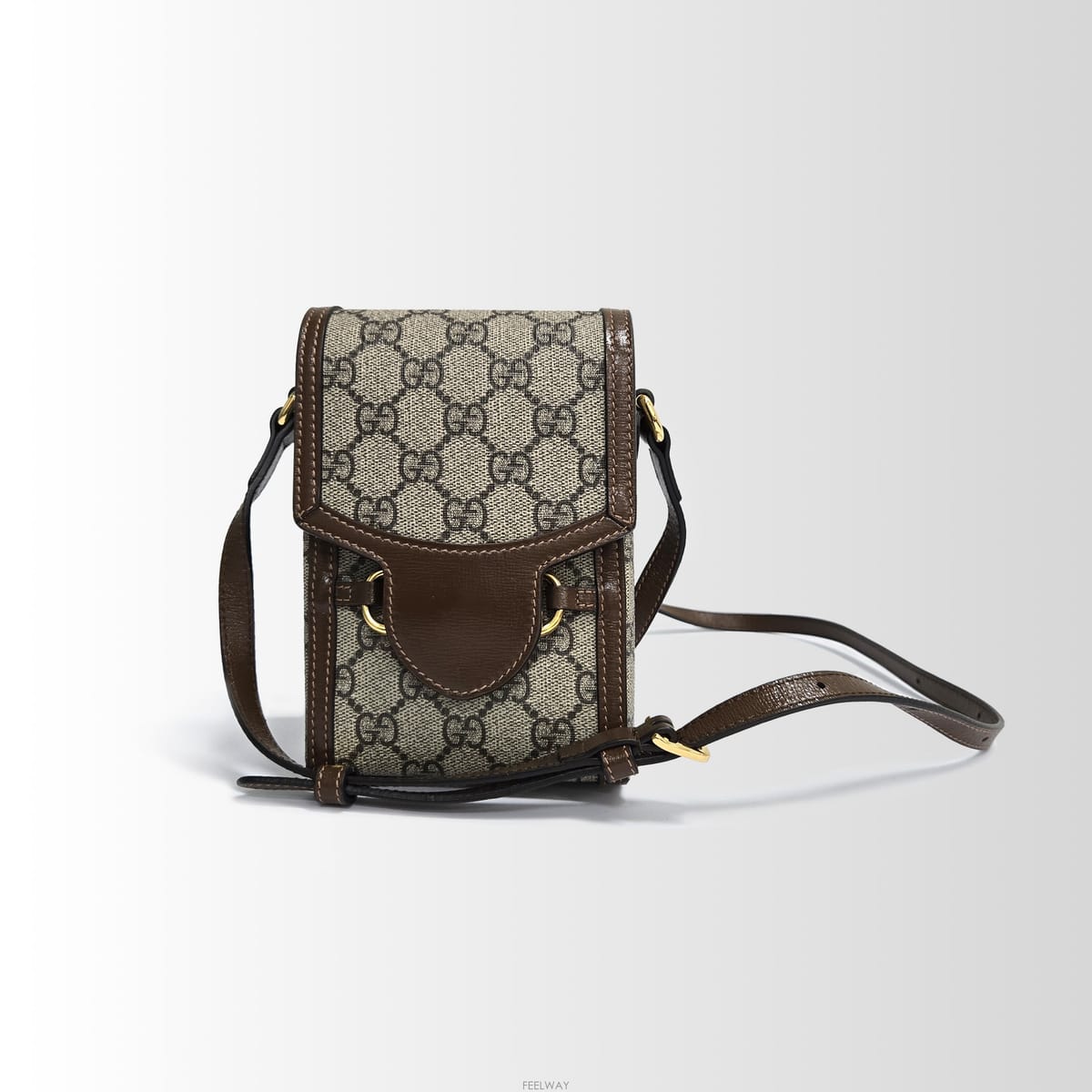 GUCCI 홀스빗 미니 크로스백 브라운