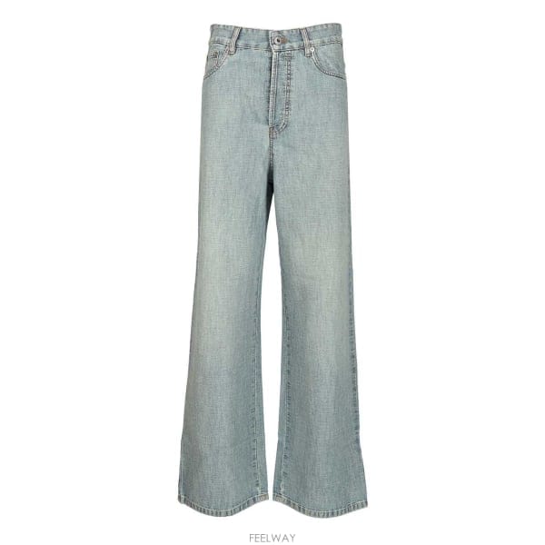 26 FW 미우미우 로고 엠브로이더드 데님 진 F0076 GWP394S23218JI