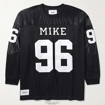 26 FW 더블탭스 Netminder 넷마인더 마이크 96 프린트 테크 저지 메시 셔츠