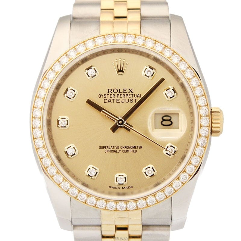 Rolex [��������] ROLEX �ѷ��� ����Ʈ����Ʈ 116243 ���̾Ƽ��� ���ΰ��18K �޺� 36mm �ð�[��������] ROLEX �ѷ��� ����Ʈ����Ʈ 116243 ���̾Ƽ���