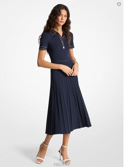 Michael Kors ����Ŭ �ھ  Stretch Knit Polo �̵� �巹������Ŭ �ھ  Stretch Knit Polo �̵� �巹��