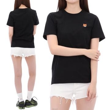 Maison Kitsune ������ 26SS ����Ű���� ������� ��ġ ���� Ƽ���� PW00113KJ7026 BLACK������ 26SS ����Ű���� ������� ��ġ ���� Ƽ���� PW001