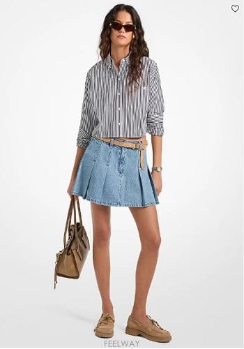 Michael Kors ����Ŭ �ھ  Pleated ���� �̴� ��ĿƮ����Ŭ �ھ  Pleated ���� �̴� ��ĿƮ