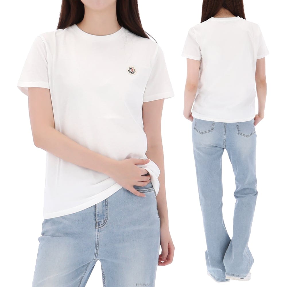 Moncler ������ 26SS ��Ŭ���� �ΰ� ��ġ ���� Ƽ���� ���λ����� 8C00034 89AT9 WHITE-AK������ 26SS ��Ŭ���� �ΰ� ��ġ ���� Ƽ���� ���λ����� 