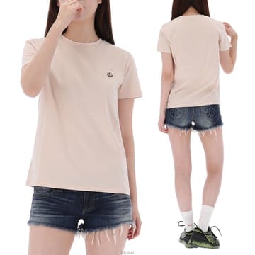 Moncler ������ 26SS ��Ŭ���� 12,14�� �ΰ� ��ġ ���� Ƽ���� ���λ����� 8C00034 89AT9 PINK-A������ 26SS ��Ŭ���� 12,14�� �ΰ� ��ġ ���� Ƽ���� ��