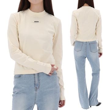 Jacquemus ������ 26SS ��ũ���� �ΰ� ���� Ƽ���� TSW00155AJ00124 130������ 26SS ��ũ���� �ΰ� ���� Ƽ���� TSW00155AJ00124 