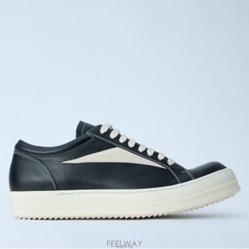 26 FW 릭오웬스 탑스티칭 레더 로우탑 빈티지 RU02F4897 LCOLVS 911