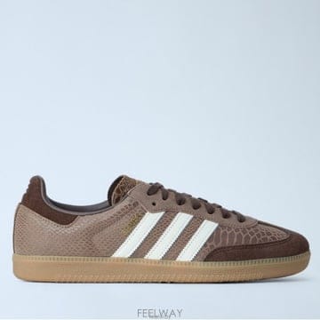 26 FW 아디다스 Samba OG 텍스처 위브 삼바 스니커즈 브라운 KK3273
