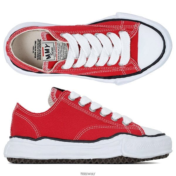 미하라야스히로 26SS 레드 피터슨 OG 캔버스 스니커즈 A01FW702 RED