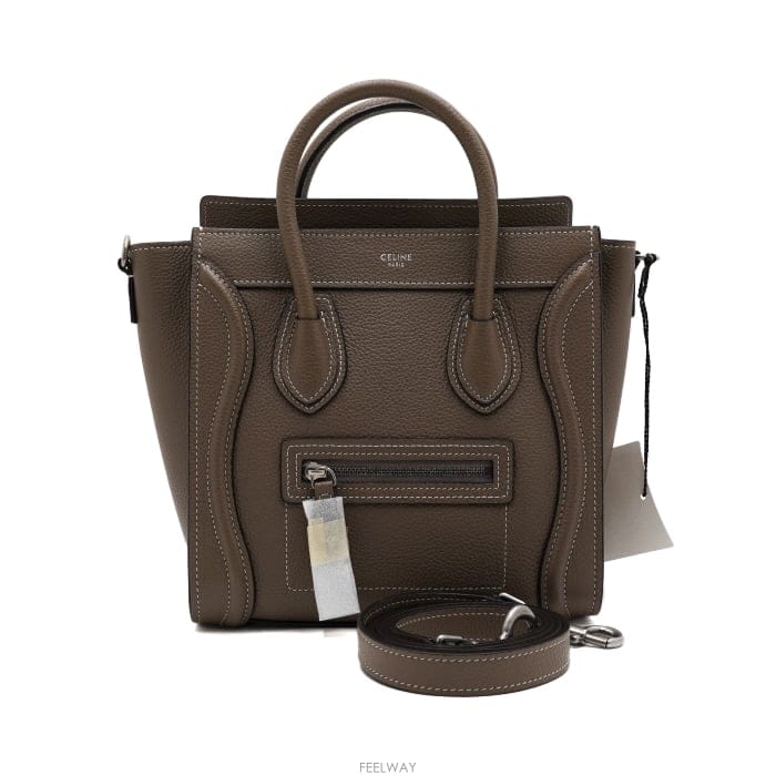 CELINE 드럼 카프스킨 러기지 나노 토트백