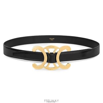 셀린느 트라이옹프 코어 오픈워크 버클 벨트 25mm