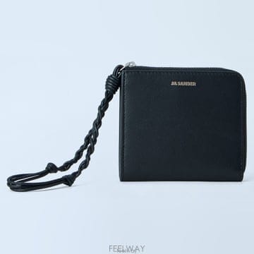 26 FW 질샌더 Tangle 브레이디드 스트랩 지퍼 탱글 월렛 J28UI0003 P5713 001