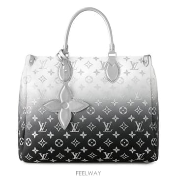 26 FW 루이비통 OnTheGo 온더고 MM 플라워 참 LV 스노우 모노그램 숄더백