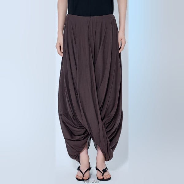 26 FW 토템 Cocoon 게더드 헴 드레이프 트라우저 스커트 253 WRB0306 FB0430 427