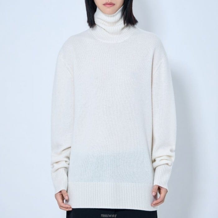 26 FW 토템 리브드 터틀넥 니트 스웨터 크림 252 WRT0474 YA0016 116