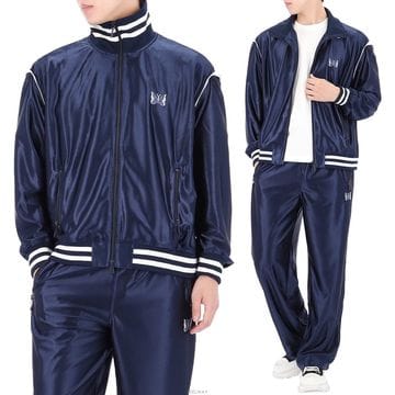 구템즈 26SS 니들스 트리코트 새틴 트랙 자켓 SX217 NAVY