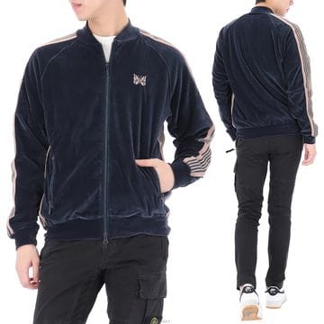 구템즈 26SS 니들스 벨루어 트랙 자켓 SX413 STEELBLUE