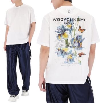 WOOYOUNGMI ������ 26SS �쿵�� �ö�� ��ΰ� ���� Ƽ���� W261TS06701W������ 26SS �쿵�� �ö�� ��ΰ� ���� Ƽ���� W261TS067