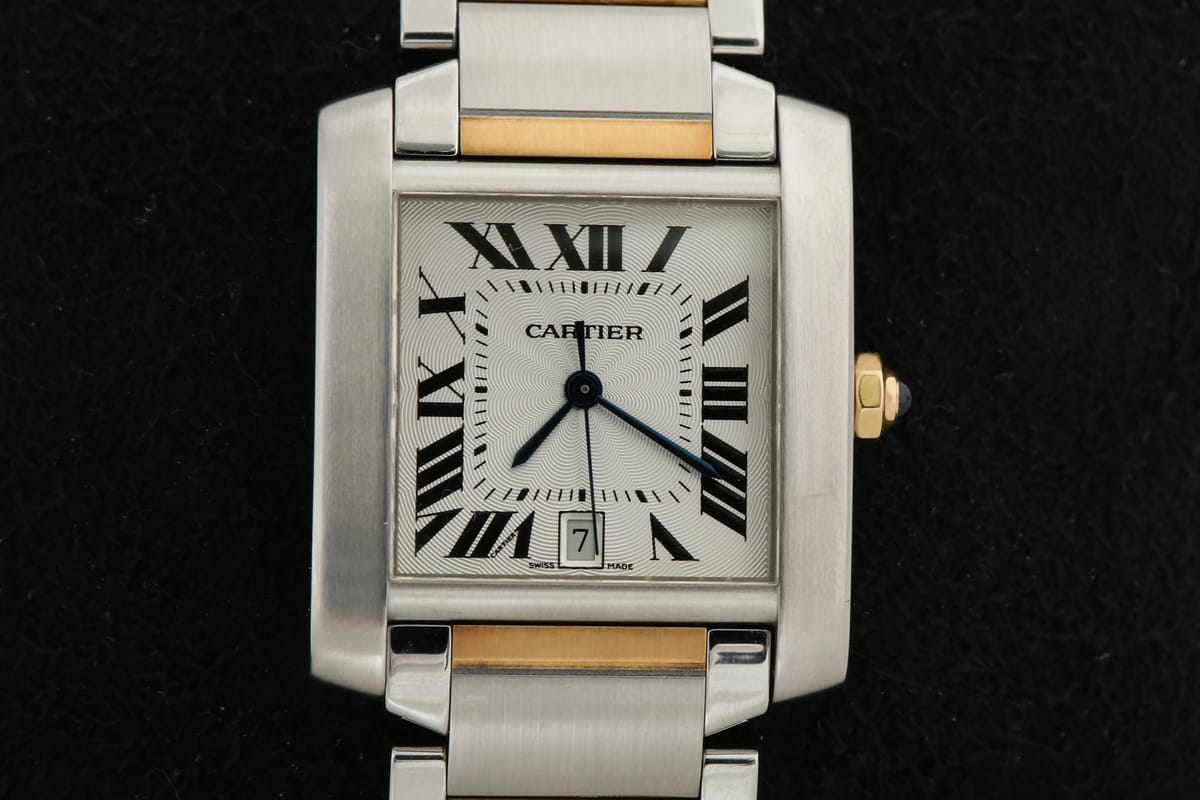 Cartier ��쿡 ��ũ �������� �޺� TANK 2302 �����ƽ �ð� Ref. W51005Q4��쿡 ��ũ �������� �޺� TANK 2302 �����ƽ �ð� Re