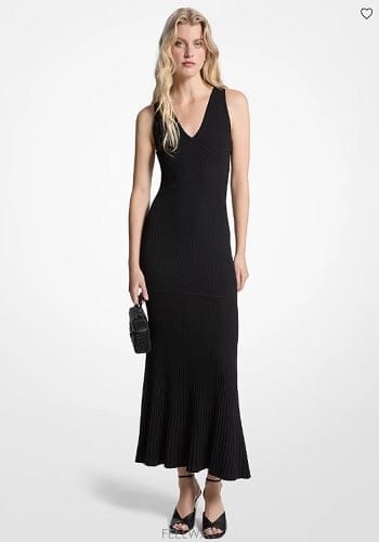 Michael Kors ����Ŭ �ھ  Ribbed Stretch Knit ��ũ �巹������Ŭ �ھ  Ribbed Stretch Knit ��ũ �巹��