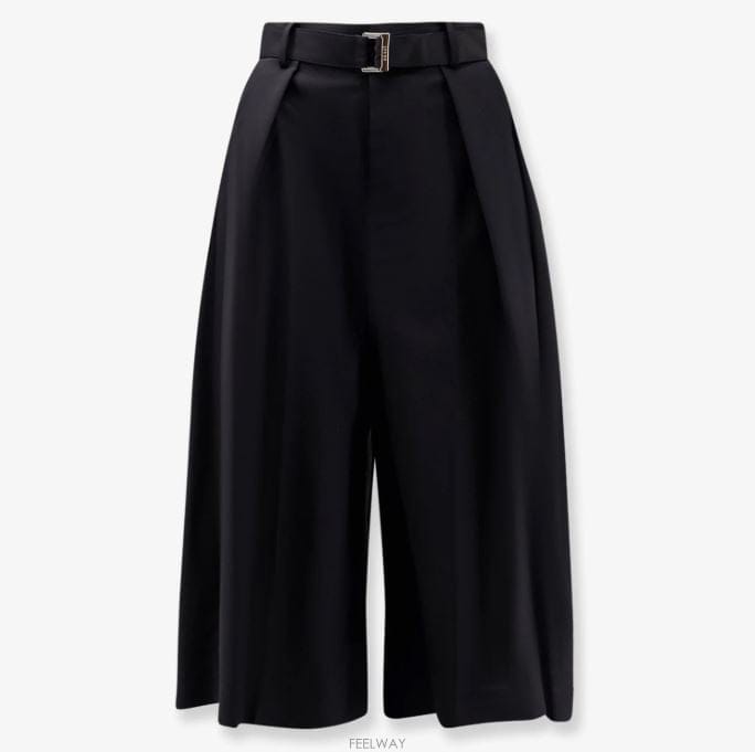 Sacai 버뮤다 쇼츠 울 블렌드