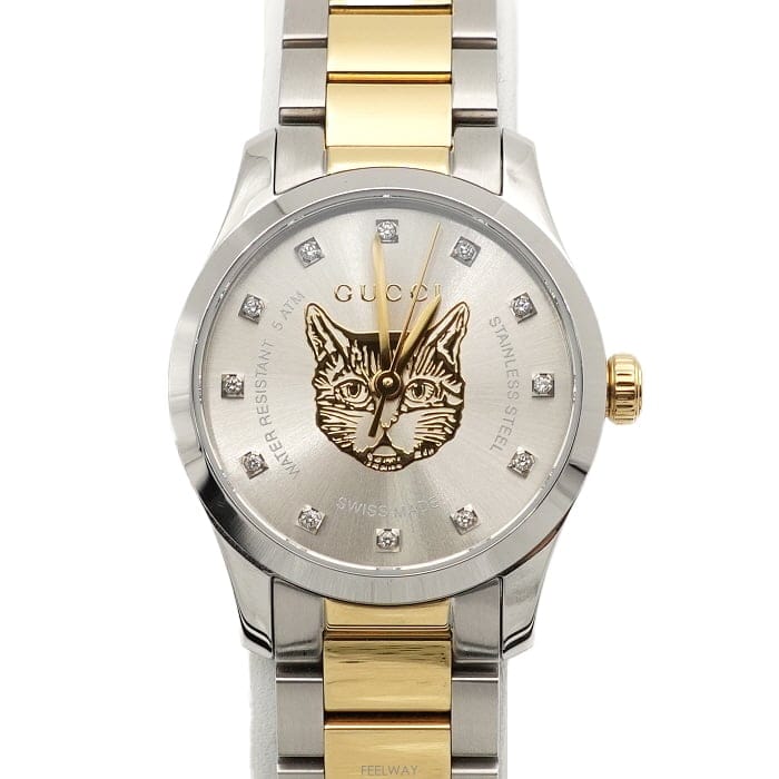 GUCCI ���� YA1265016 ��ƿ�����޺� G-Ÿ�Ӹ��� ���̾Ƹ�� �ǹ� ���̾� 27MM ���� ���� �ð�aa65053���� YA1265016 ��ƿ�����޺� G-Ÿ�Ӹ��� ���̾Ƹ�� �ǹ�
