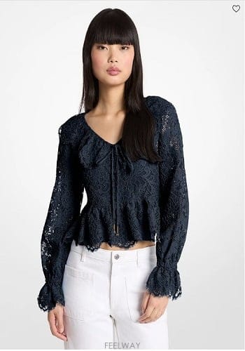 Michael Kors ����Ŭ �ھ  Corded Floral Lace ����콺����Ŭ �ھ  Corded Floral Lace ����콺