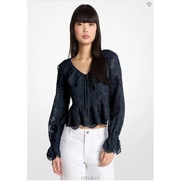 Michael Kors ����Ŭ �ھ  Corded Floral Lace ����콺����Ŭ �ھ  Corded Floral Lace ����콺