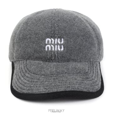 26 FW 미우미우 로고 엠브로이더드 베이스볼 캡 F0031 5HC36915V3