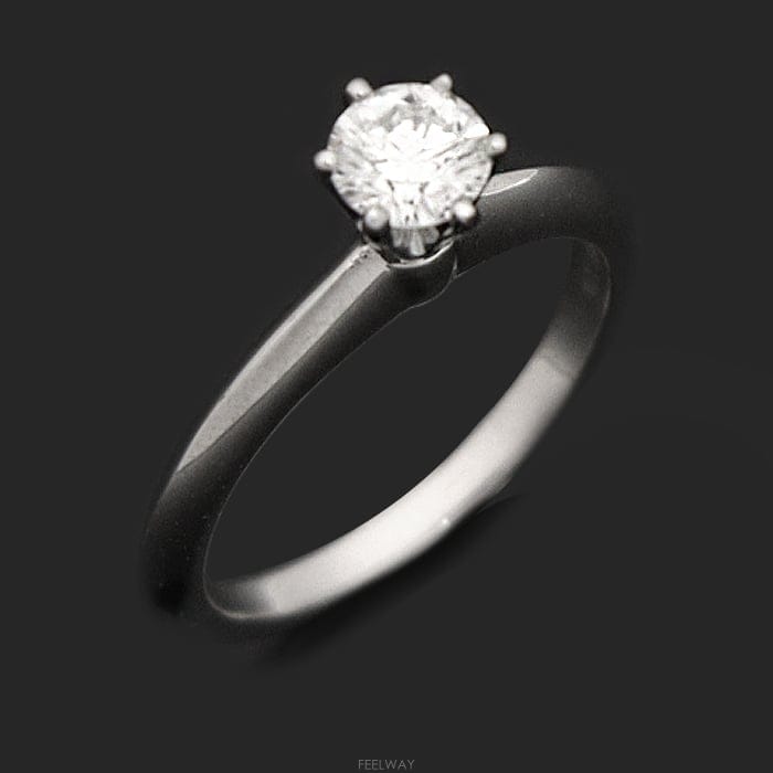 TIFFANY & Co Ƽ�ĴϾ��� PT950 �÷�Ƽ�� 0.34ĳ�� ���̾� Ƽ�ĴϢ� ���� ���� �� ���� 6.5ȣƼ�ĴϾ��� PT950 �÷�Ƽ�� 0.34ĳ�� ���̾� Ƽ�ĴϢ� ��