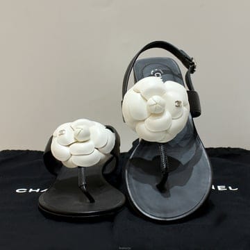 [명품다올동래] 샤넬 CC로고 까멜리아 샌들 35.5 225mm G37117