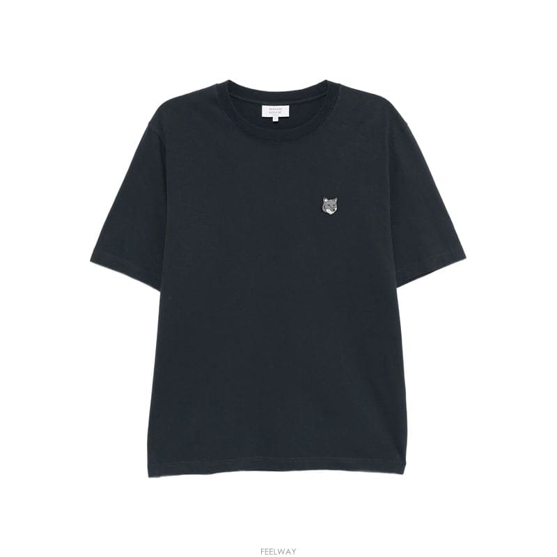26SS 메종키츠네 그레이 폭스 헤드 남성 반팔 티셔츠 PM00108KJ7025 0413