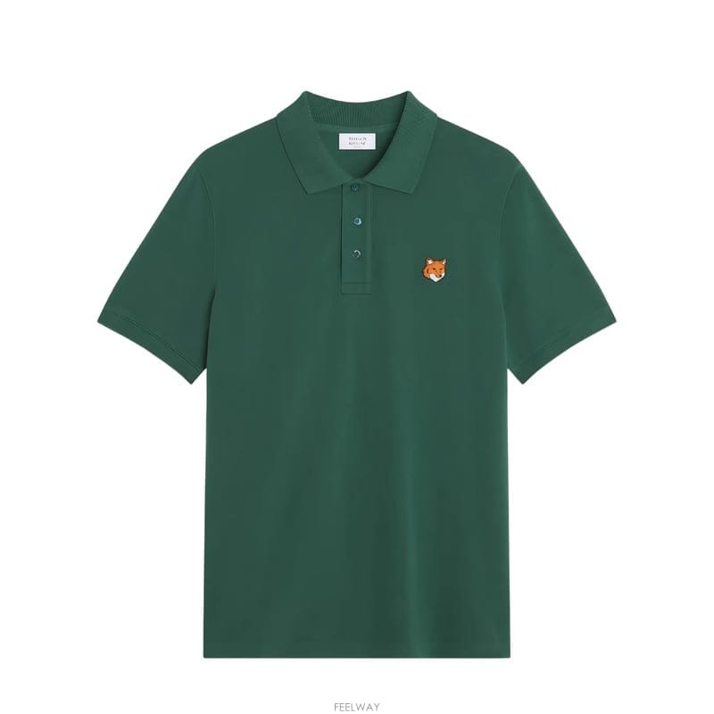 26SS 메종키츠네 폭스 헤드 남성 폴로 셔츠 PM00209KP0002 P399