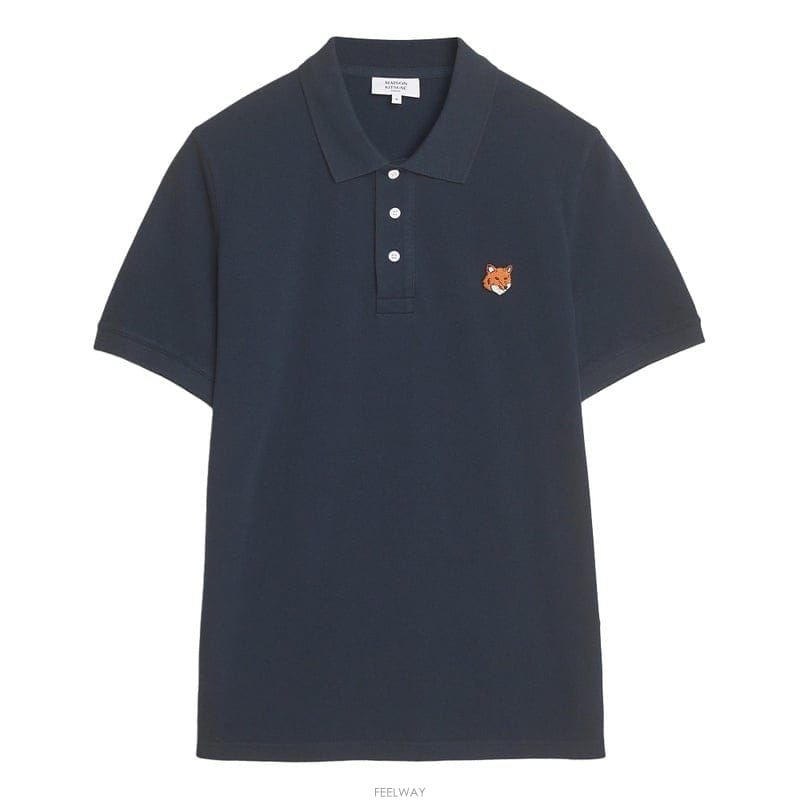 26SS 메종키츠네 폭스 헤드 남성 폴로 셔츠 PM00209KP0002 0413