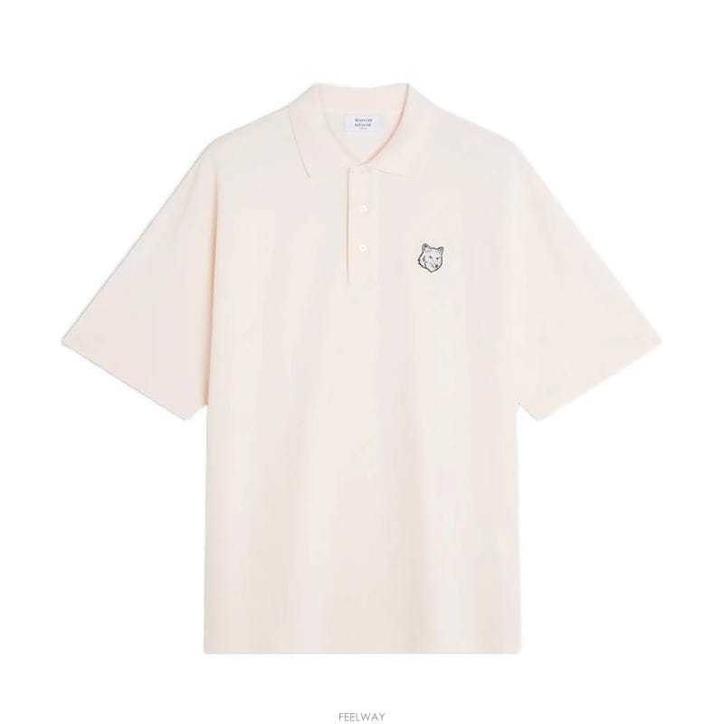 26SS 메종키츠네 볼드 폭스 헤드 남성 폴로 셔츠 PM00211KP0001 0448