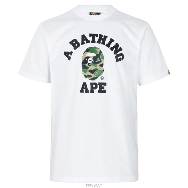 Bape ������ 26SS ȭ��Ʈ �׸� ABC ī�� �ø��� Ƽ���� 001TEM301004M WHITE GREEN������ 26SS ȭ��Ʈ �׸� ABC ī�� �ø��� Ƽ���� 001TEM3